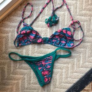 Posh Pua crochet detailed bikini set